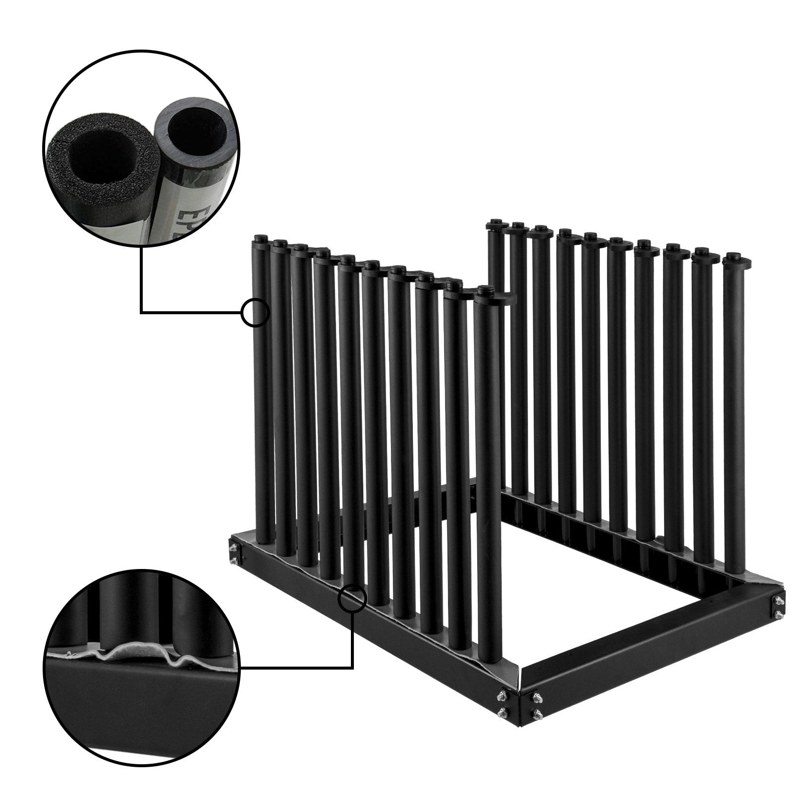 Windshield Rack 9-Lite, Windshield Truck Rack Steel, Windshield Glass Rack 24-Inch Height, Windshield Rack for Truck with PVC Pad & Foam Padding, Glass Rack for Truck, for Glass Transportation - Image 5