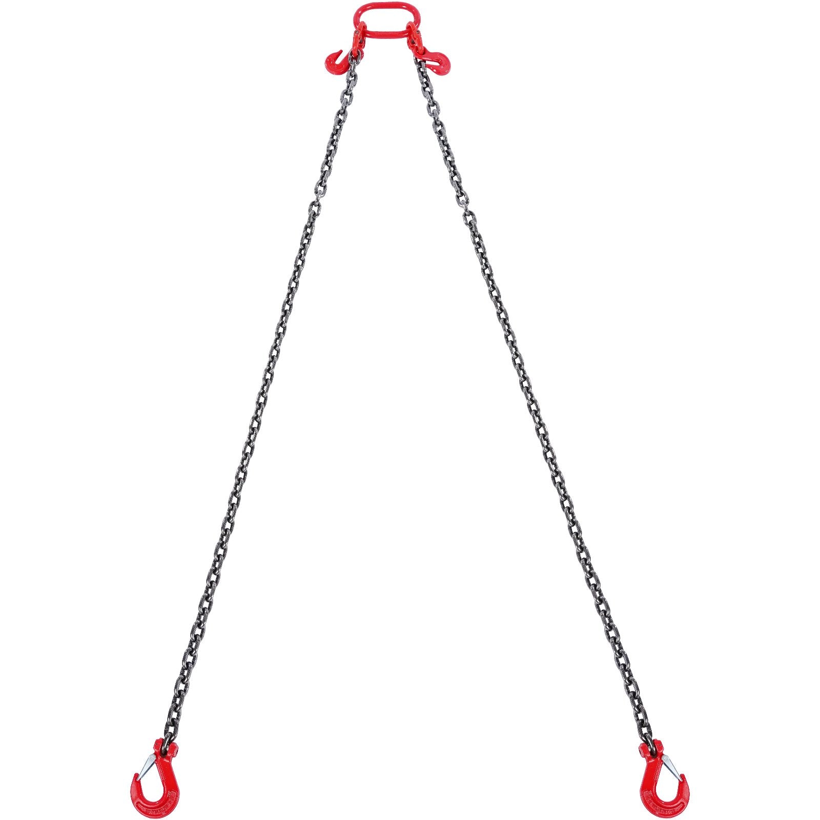 Chain Sling, 10 mm x 180 cm Lifting Chains with Hooks, G80 Engine Chain Hoist Lifts, 5 Ton Lifting Sling Chains for Engine Hoist, Engine Lift Chain with 2 Leg Grab Hooks and Adjusters Heavy Duty