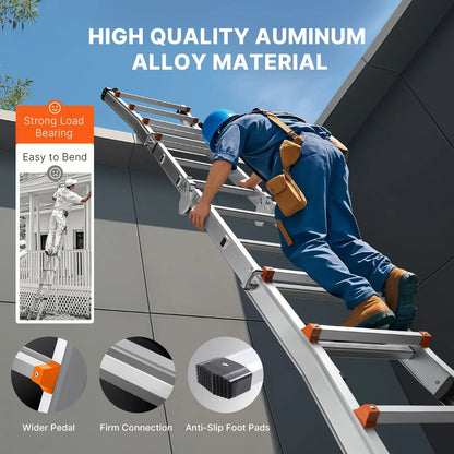 Telescoping Ladder A Frame 20 FT Extension Multi-Function for Homework - Image 6
