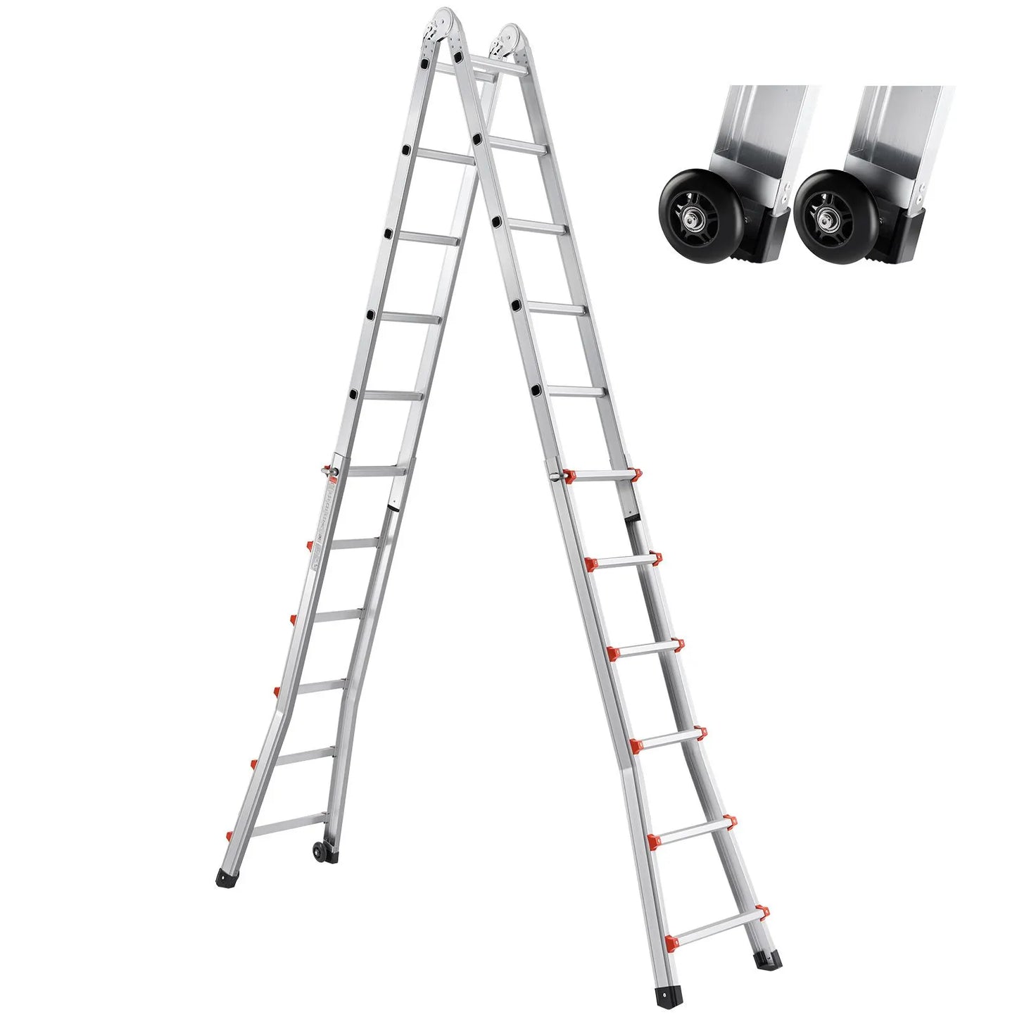 Telescoping Ladder A Frame 20 FT Extension Multi-Function for Homework - Image 9