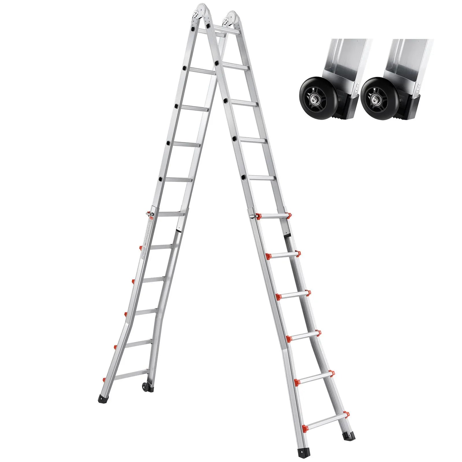 Telescoping Ladder A Frame 20 FT Extension Multi-Function for Homework - Image 9
