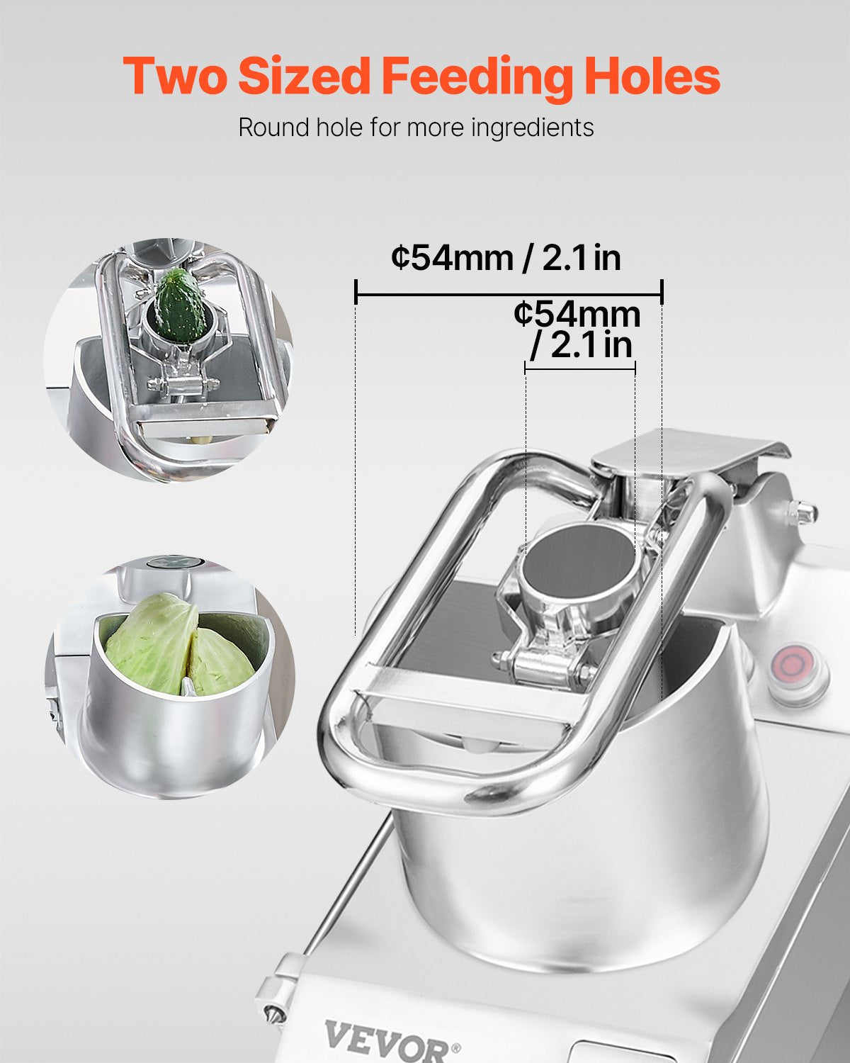 Food Processor & Vegetable Chopper w/ 6 Blades Food-Grade Stainless Steel - Image 3