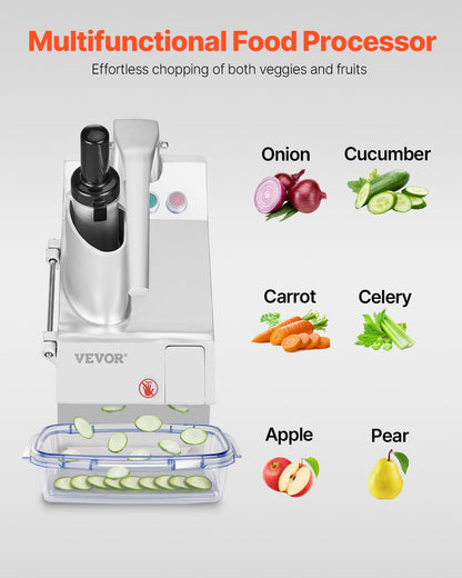 Food Processor & Vegetable Chopper w/ 6 Blades Food-Grade Stainless Steel - Image 2