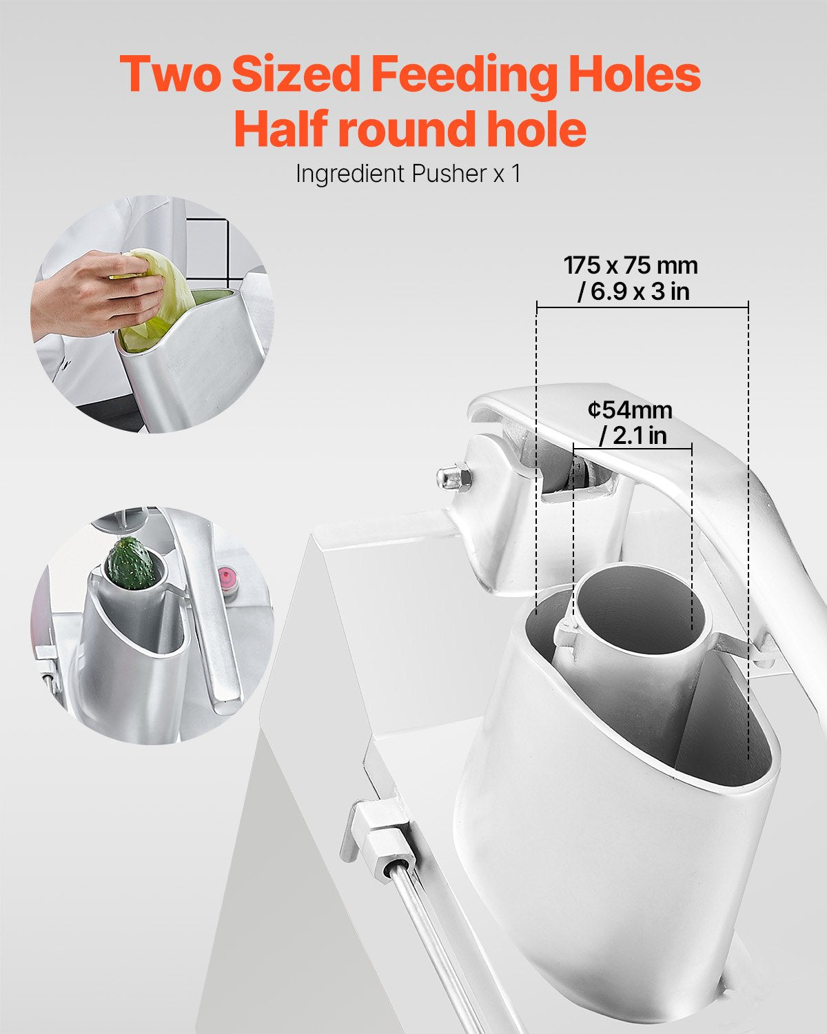 Food Processor & Vegetable Chopper w/ 6 Blades Food-Grade Stainless Steel - Image 3