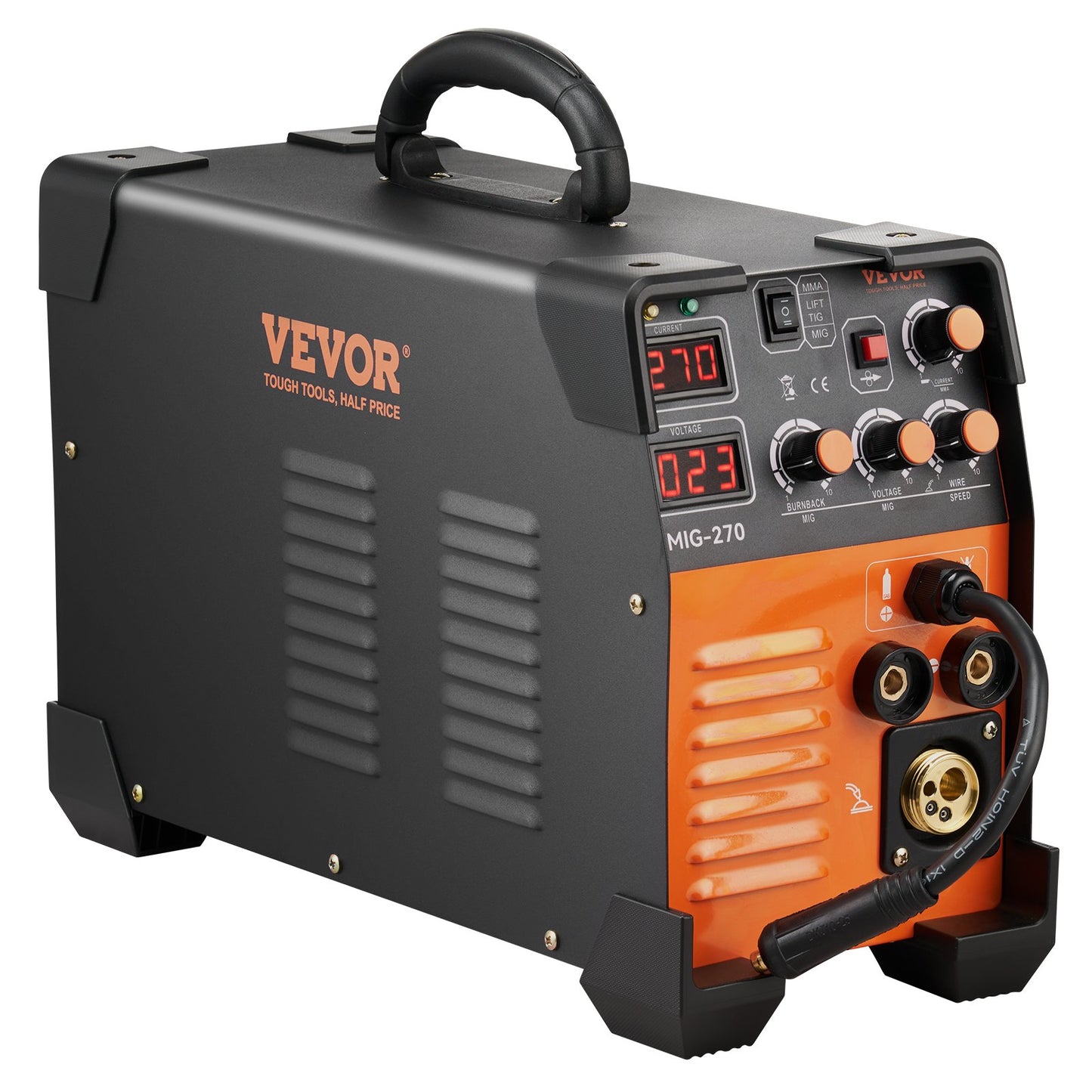 Mig Welder Welding Machine MIG-270 MIG MMA TIG IGBT DC Inverter Welder Digital Display - Image 9