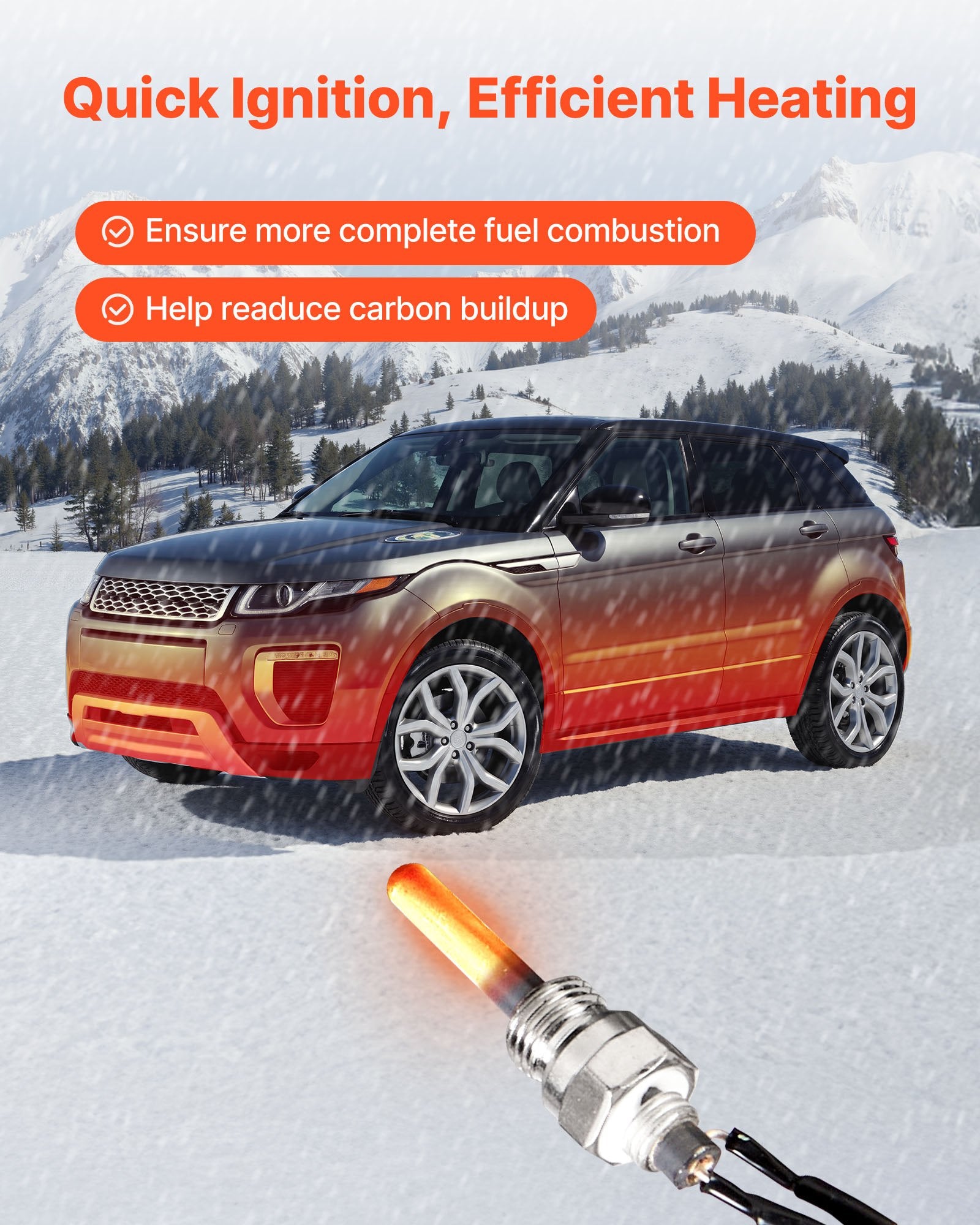 8V Glow Plug Repair Kit, Glow Plug Heater Repair Parking Heater Maintenance Kit with Atomization Mesh, Compatible with 2KW 5KW 8KW Diesel Air Heaters Models, Diesel Heaters Parts for Car Truck - Image 4
