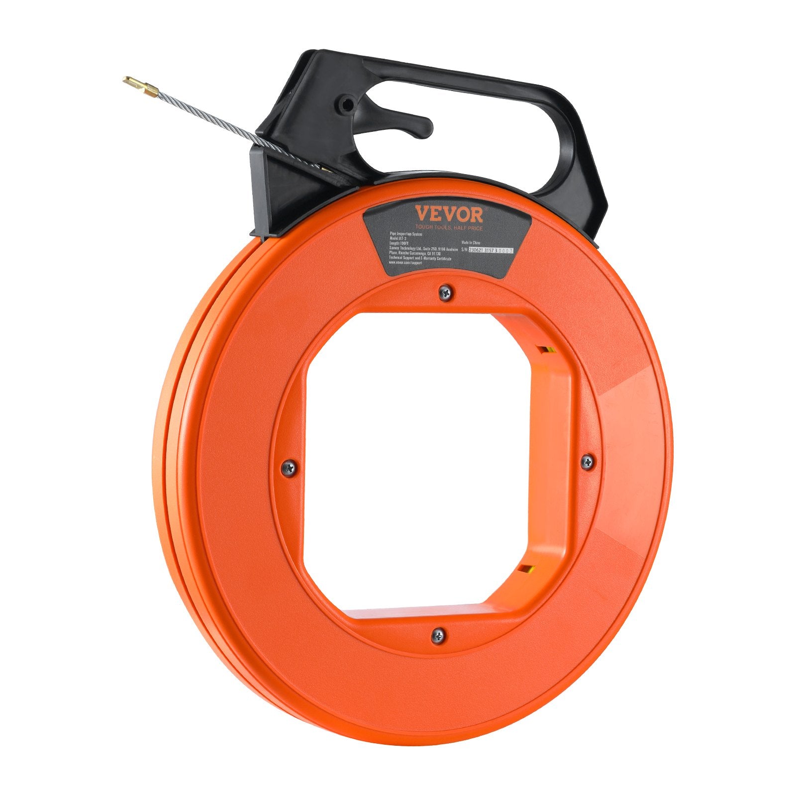 Fish Tape, 100 ft, 3/16-inch, Fiberglass Wire Puller with Optimized Housing and Handle, Easy-to-Use Cable Puller Tool, Flexible Wire Fishing Tools for Wall and Electrical Conduit, Non-Conductive - Image 9