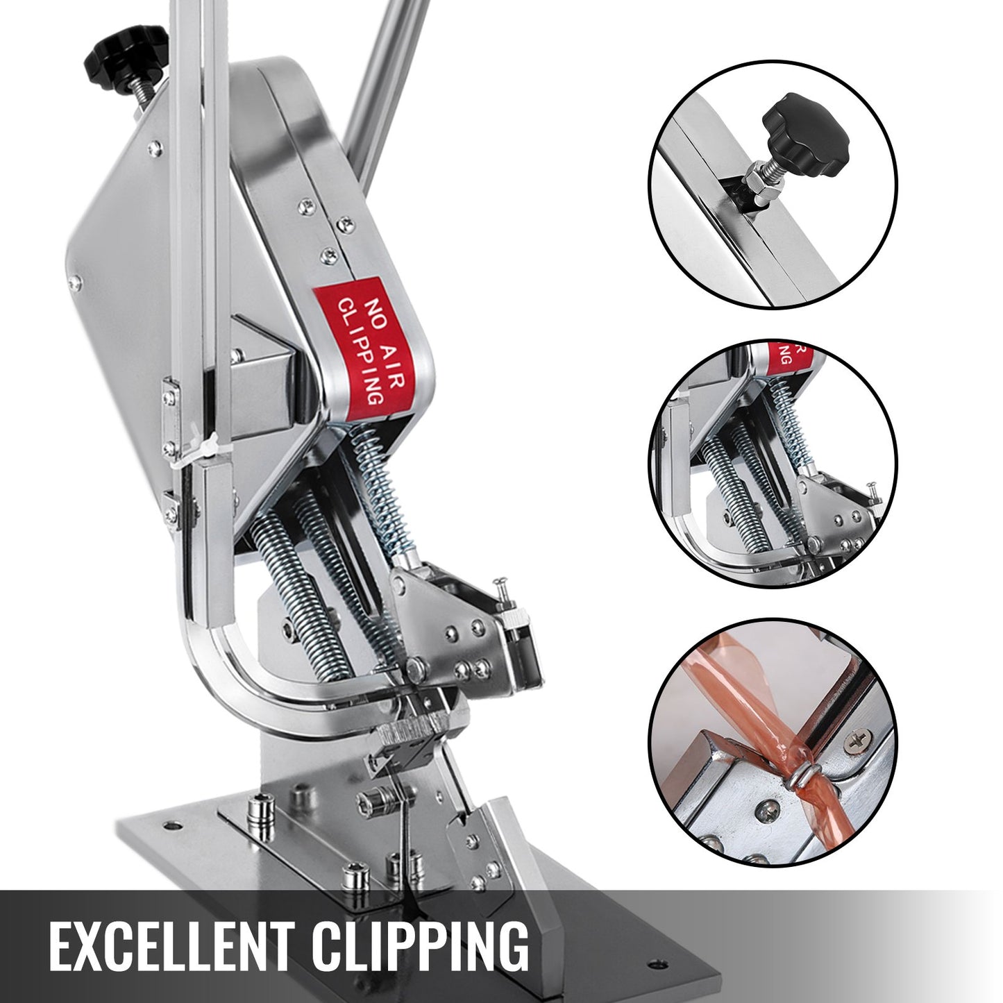 Manual U-shape Sausage Clipper Clipping Machine Food Clipping Maker for Sausage Packing Sealing with 2 Boxes of Buckles 8000pcs - Image 3