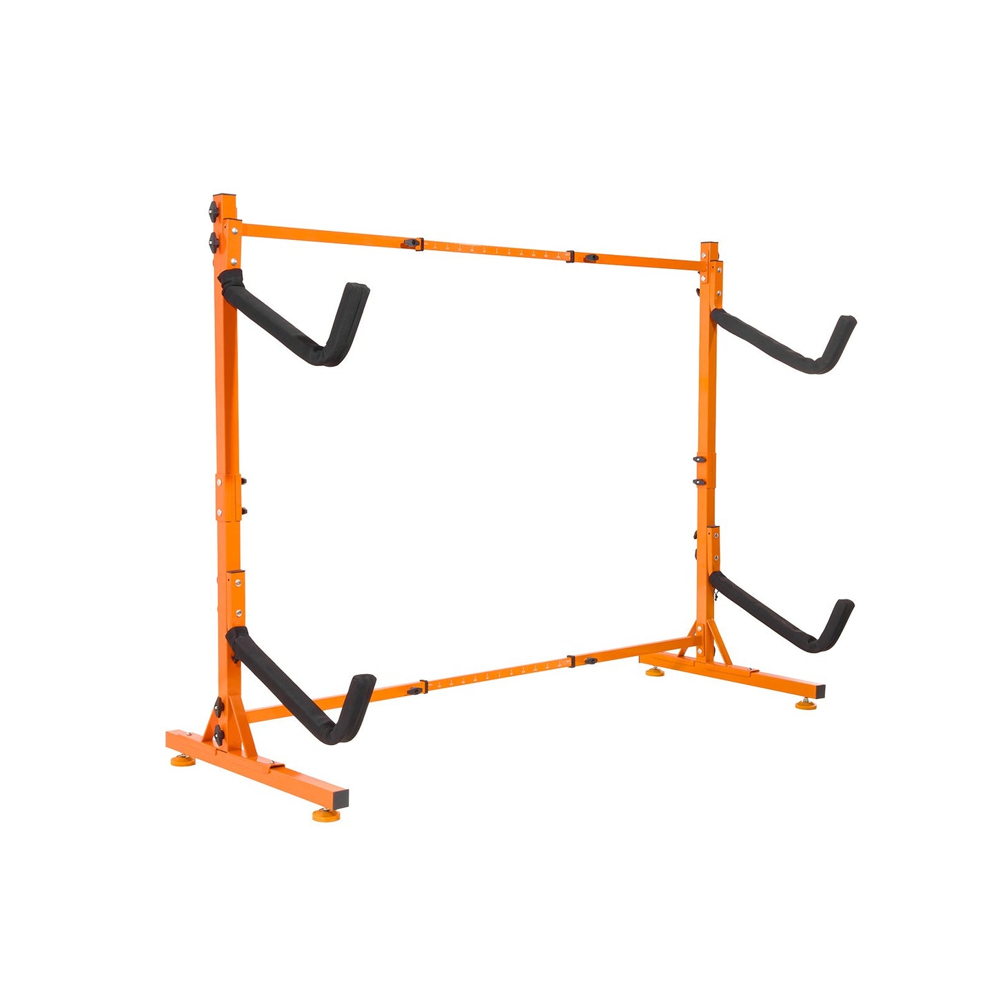 Freestanding Kayak Storage Rack, Kayak Stand for 2 Kayak Canoe Paddleboard, Heavy-duty Steel Kayak Hanger Holder with Padded Arms and Adjustable Width, 79.5kg Max Load, for Indoor Outdoor Garage - Image 9