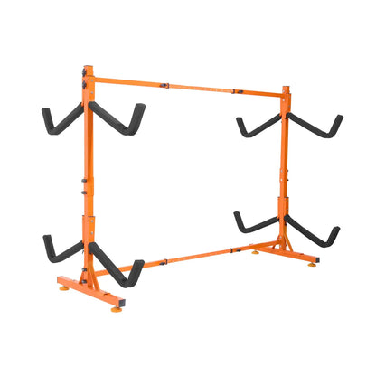 Freestanding Kayak Storage Rack, Kayak Stand for 4 Kayak Canoe Paddleboard, Heavy-duty Steel Kayak Hanger Holder with Padded Arms and Adjustable Width, 100 kg Max Load, for Indoor Outdoor Garage - Image 9