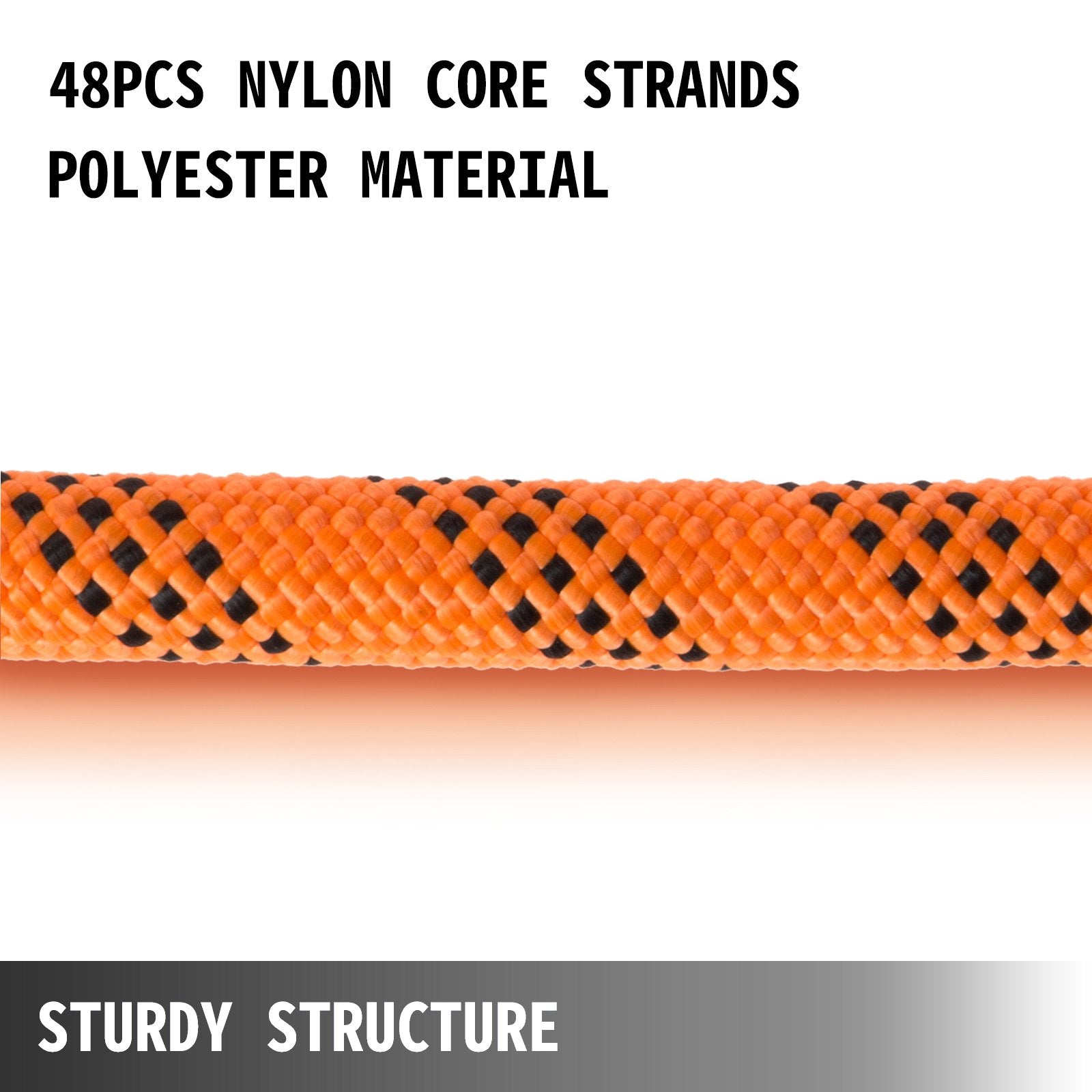 1.43cm Double Braid Polyester Rope 6096cm Nylon Pulling Rope 498.95kg High Force Polyester Load Sailing Rope(1.43cm-6096cm) - Image 2