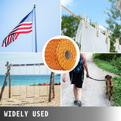 1.43cm Double Braid Polyester Rope 6096cm Nylon Pulling Rope 498.95kg High Force Polyester Load Sailing Rope(1.43cm-6096cm) - Image 7