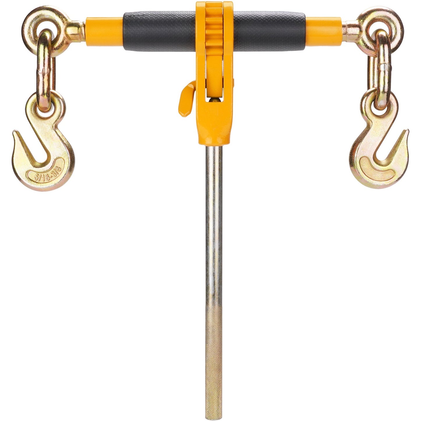 Ratchet Chain Binder, 5/16"-3/8" Heavy Duty Load Binders with G80 Chains, 7100 lbs Secure Load Limit, Labor-saving Anti-skid Handle, Tie Down Hauling Chain Binders for Flatbed Truck Trailer, 2 P - Image 9