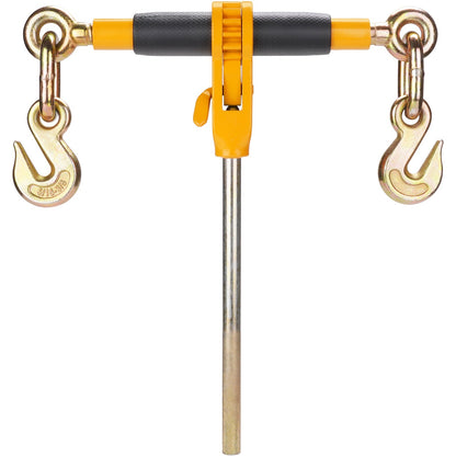 Ratchet Chain Binder, 5/16"-3/8" Heavy Duty Load Binders with G80 Chains, 7100 lbs Secure Load Limit, Labor-saving Anti-skid Handle, Tie Down Hauling Chain Binders for Flatbed Truck Trailer, 2 P - Image 9