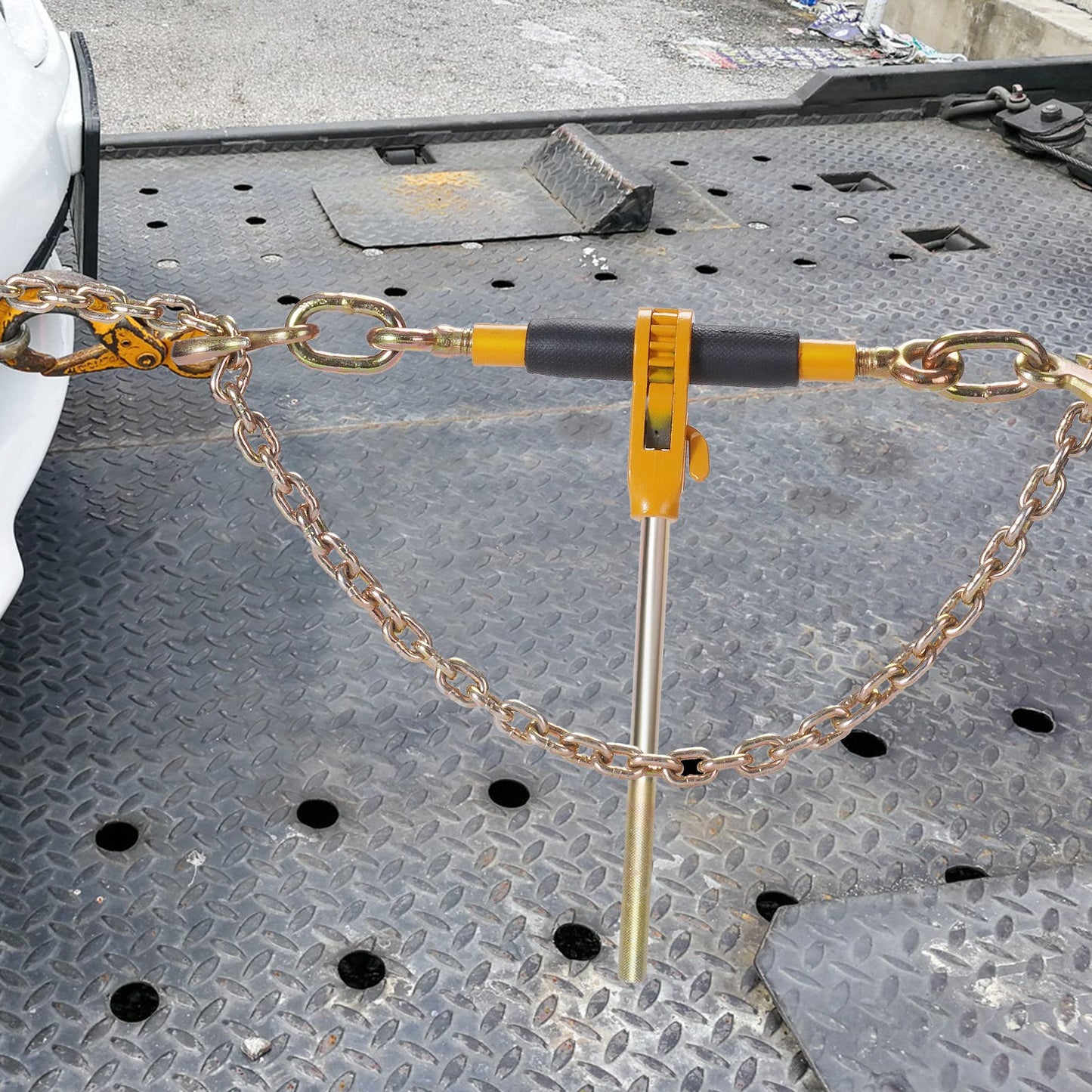 Ratchet Chain Binder 3/8"-1/2" Load Binders 12000 lbs w/ G80 Chains 4 Pcs - Image 8