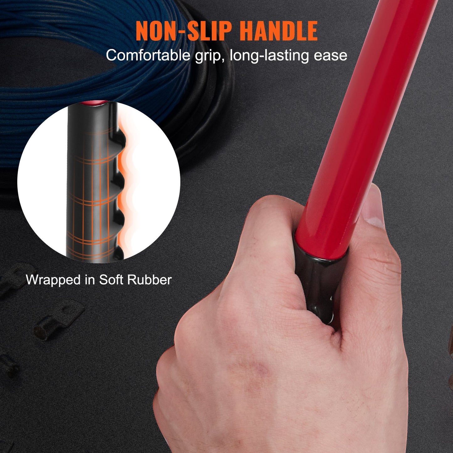Battery Cable Lug Crimping Tool, 10-1/0AWG Aluminum Terminal Battery Lug Crimper, with 60PCS Aluminum Ring Connectors Terminals 6 Wire Sizes Crimping Die, for Heavy Duty Wire Lugs - Image 6