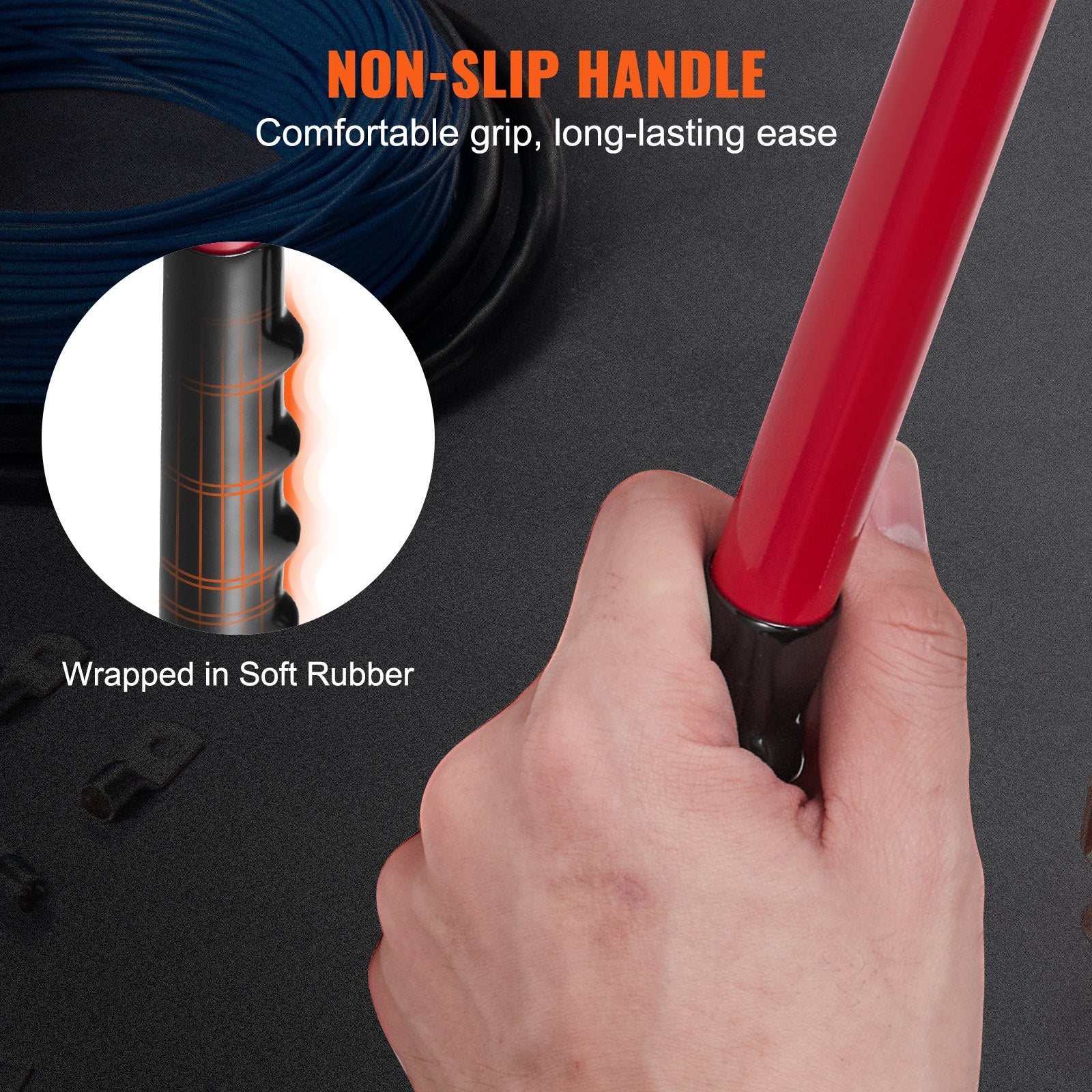 Battery Cable Lug Crimping Tool, 10-1/0AWG Aluminum Terminal Battery Lug Crimper, with 60PCS Aluminum Ring Connectors Terminals 6 Wire Sizes Crimping Die, for Heavy Duty Wire Lugs - Image 6