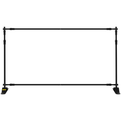 Telescopic Backdrop Banner Stand 8' x 8' Banner Stand Adjustable Step and Repeat Backdrop Banner Stand Retractable Banner Stand with Carrying Bag (8 ft) - Image 9