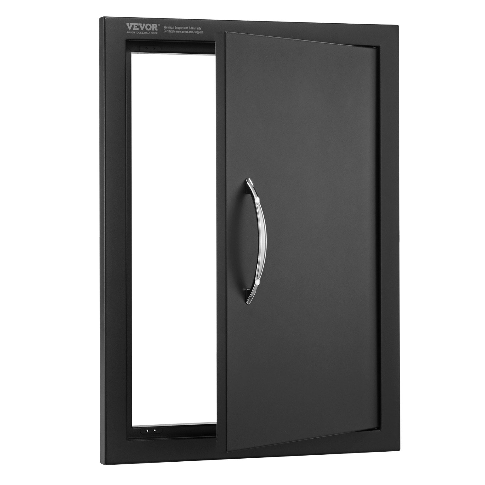BBQ Access Door, 415x570 mm Single Outdoor Kitchen Door, Cold Plate Flush Mount Door, Wall Vertical Door with Handle, for BBQ Island, Grilling Station, Outside Cabinet - Image 9
