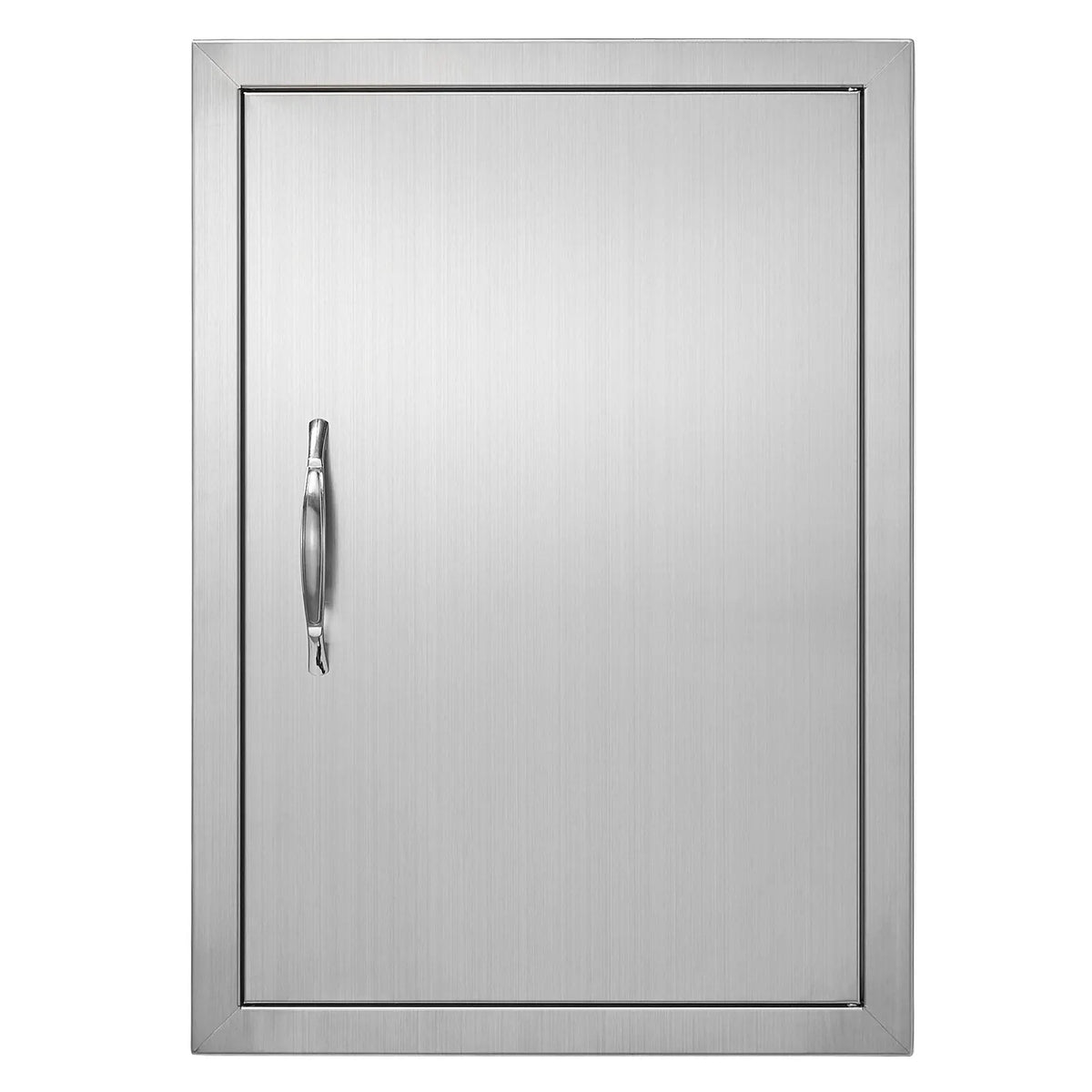 BBQ Access Door, 457x610 mm Single Outdoor Kitchen Door, Stainless Steel Flush Mount Door, Wall Vertical Door with Handle, for BBQ Island, Grilling Station, Outside Cabinet - Image 9