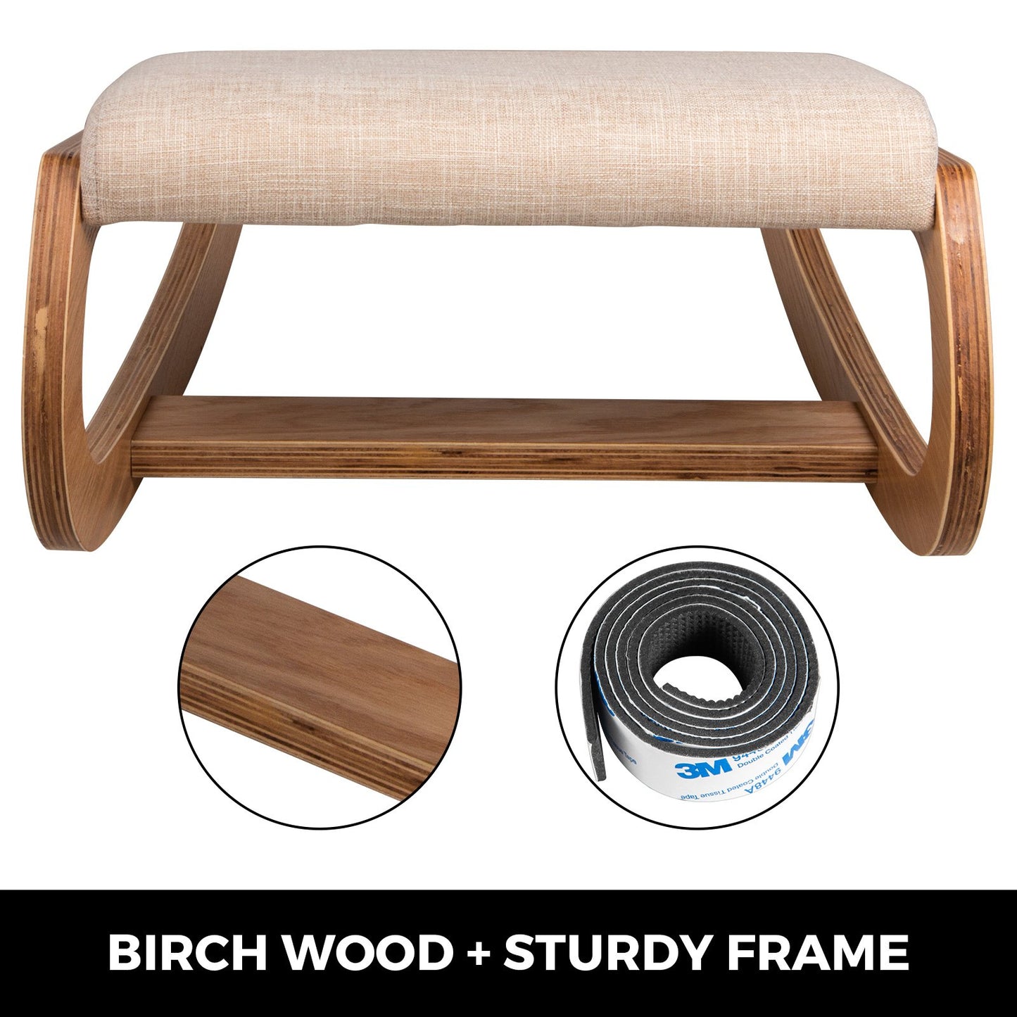 Ergonomic Kneeling Chair Heavy Duty Better Posture Kneeling Stool Office Chair Home for Body Shaping Relieveing Stress Meditation Desk Computer Kneeling Stool Chair - Image 3