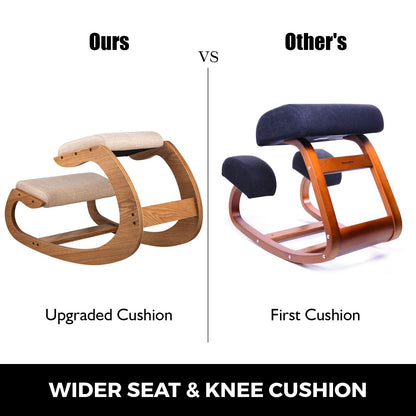 Ergonomic Kneeling Chair Heavy Duty Better Posture Kneeling Stool Office Chair Home for Body Shaping Relieveing Stress Meditation Desk Computer Kneeling Stool Chair - Image 4