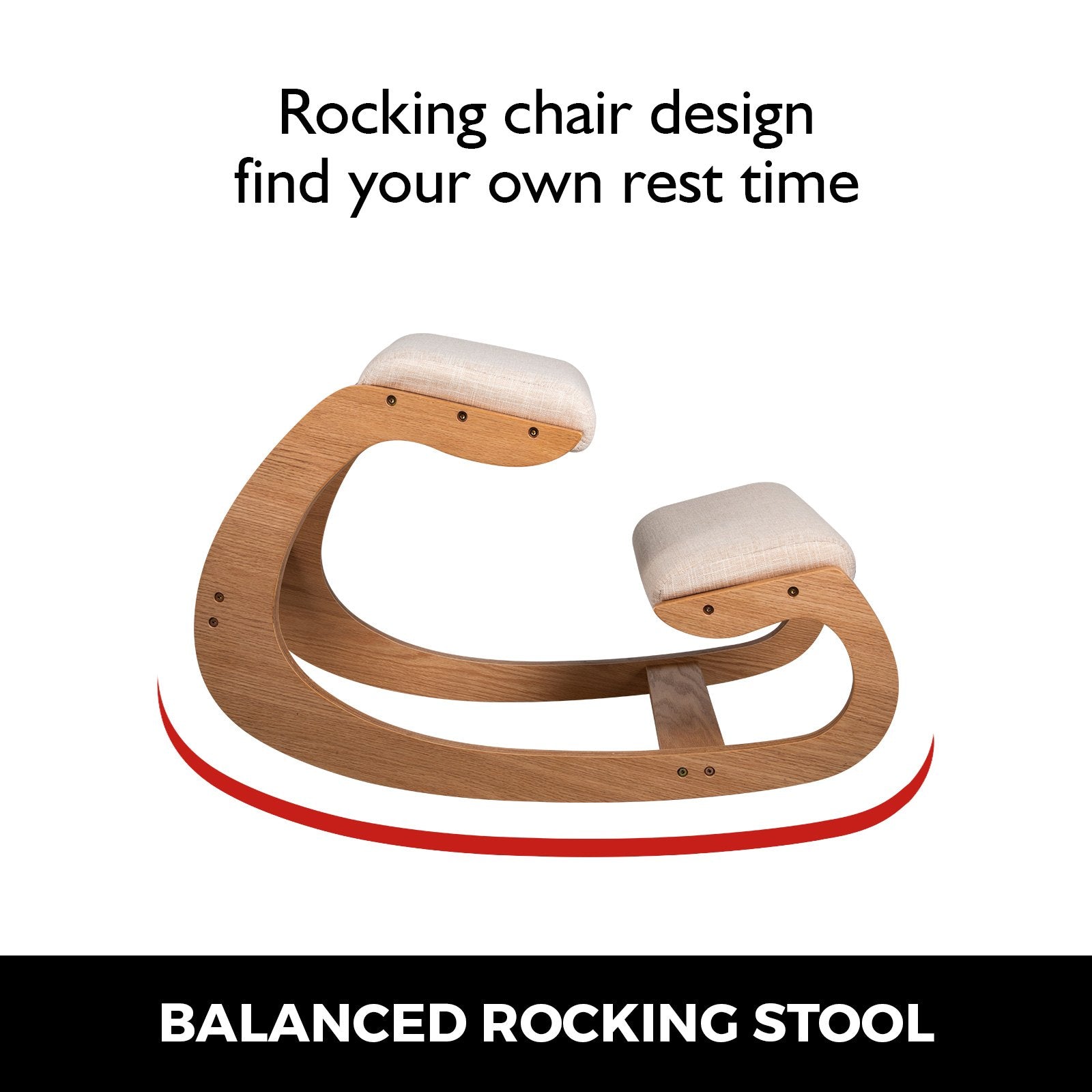 Ergonomic Kneeling Chair Heavy Duty Better Posture Kneeling Stool Office Chair Home for Body Shaping Relieveing Stress Meditation Desk Computer Kneeling Stool Chair - Image 6