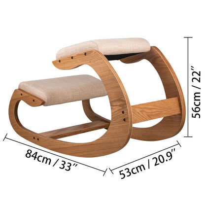 Ergonomic Kneeling Chair Heavy Duty Better Posture Kneeling Stool Office Chair Home for Body Shaping Relieveing Stress Meditation Desk Computer Kneeling Stool Chair - Image 8