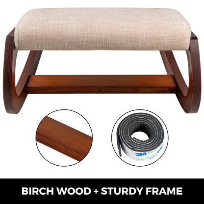 Ergonomic Kneeling Chair Wooden Neck Pain Relief Relieve Fatigue Wood Stool - Image 3