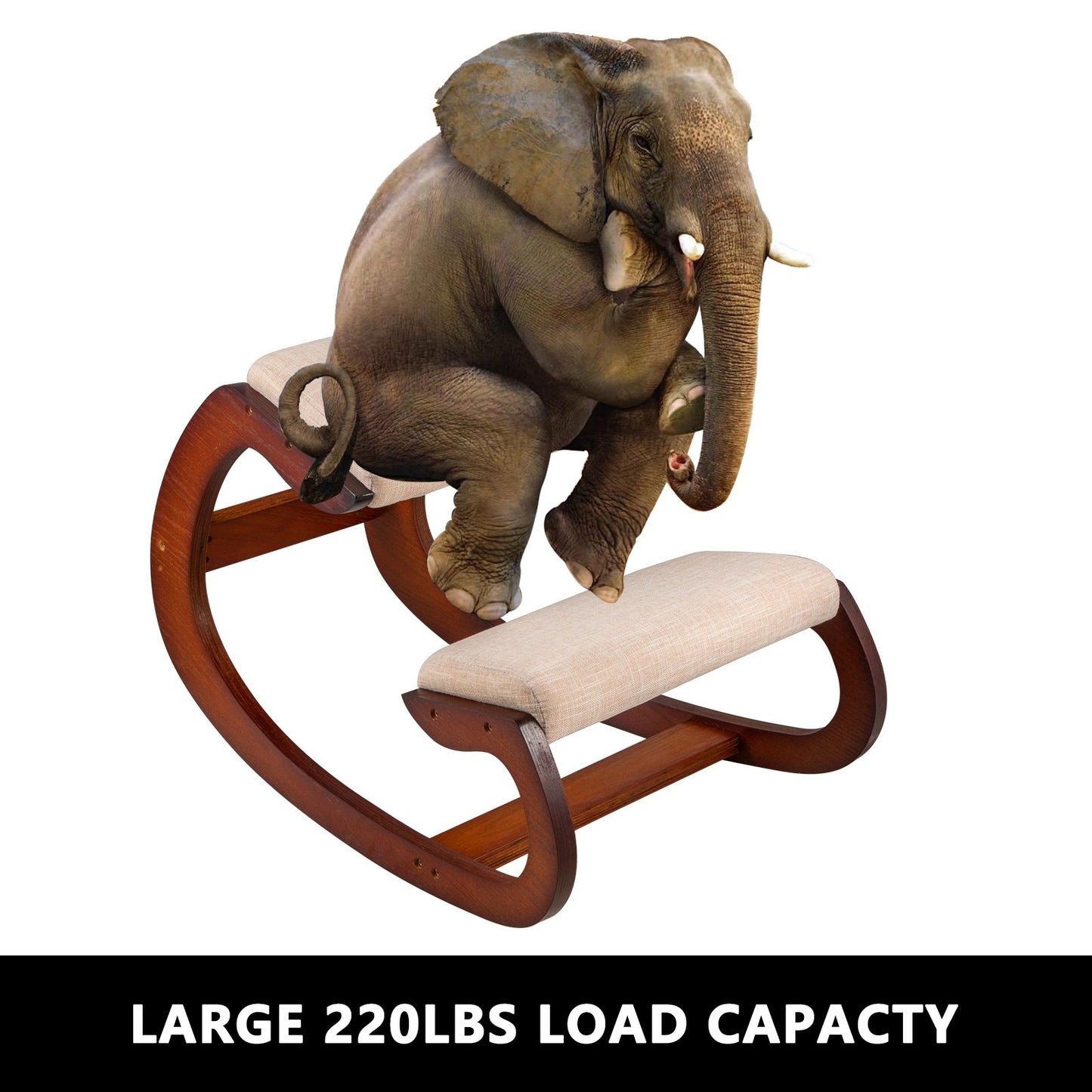 Ergonomic Kneeling Chair Wooden Neck Pain Relief Relieve Fatigue Wood Stool - Image 5