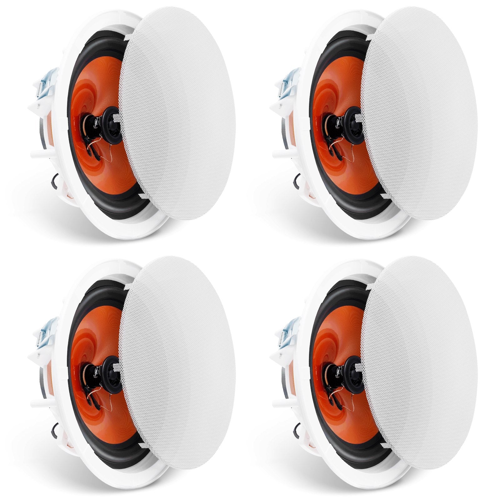 4 PCs 203.2 mm in Ceiling Speakers, 100-Watts, Flush Mount Ceiling & in-Wall Speakers System with 8ΩImpedance 89dB Sensitivity, for Home Kitchen Living Room Bedroom or Covered Outdoor Porches - Image 9