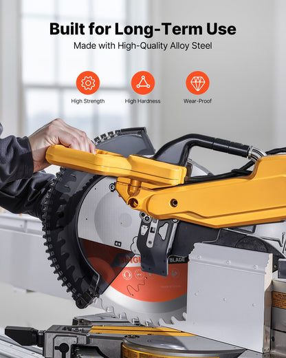 Circular Saw Blade, 203 mm Diameter, 42 Sharp Alloy Teeth, 25.4mm Arbor, Fine Finish, Wood Cutting Blade for Circular Saw, with Noise-Reducing Heat Vents, for Cutting Plywood, OSB, and Hardwood - Image 4