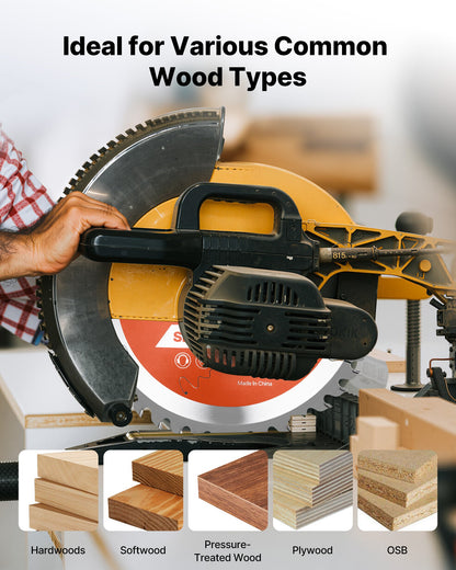 Circular Saw Blade, 203 mm Diameter, 42 Sharp Alloy Teeth, 25.4mm Arbor, Fine Finish, Wood Cutting Blade for Circular Saw, with Noise-Reducing Heat Vents, for Cutting Plywood, OSB, and Hardwood - Image 6