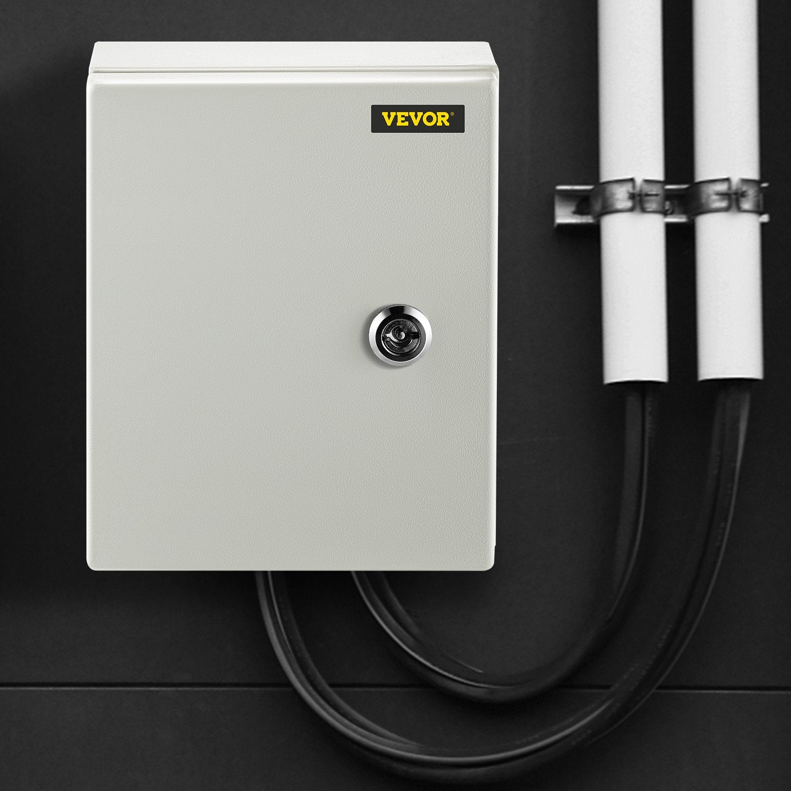 NEMA Steel Enclosure, 25 x 20 x 15 cm NEMA 4X Steel Electrical Box, IP66 Waterproof & Dustproof, Outdoor/Indoor Electrical Junction Box, with Mounting Plate - Image 8