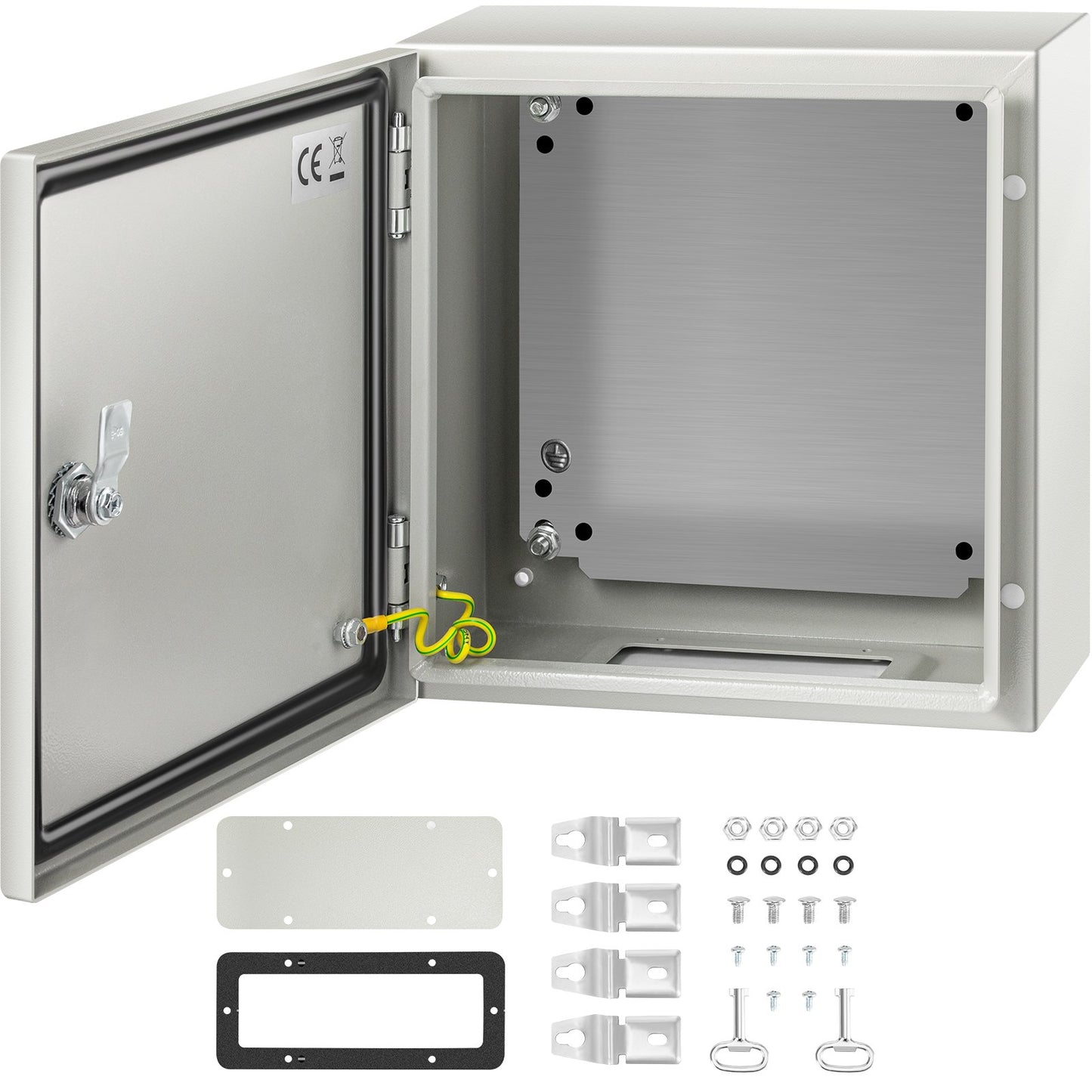 NEMA Steel Enclosure, 12 x 12 x 6''steel electrical box
electrical enclosur NEMA 4X Steel Electrical Box, IP66 Waterproof & Dustproof, Outdoor/Indoor Electrical Junction Box, with Mounting Plat