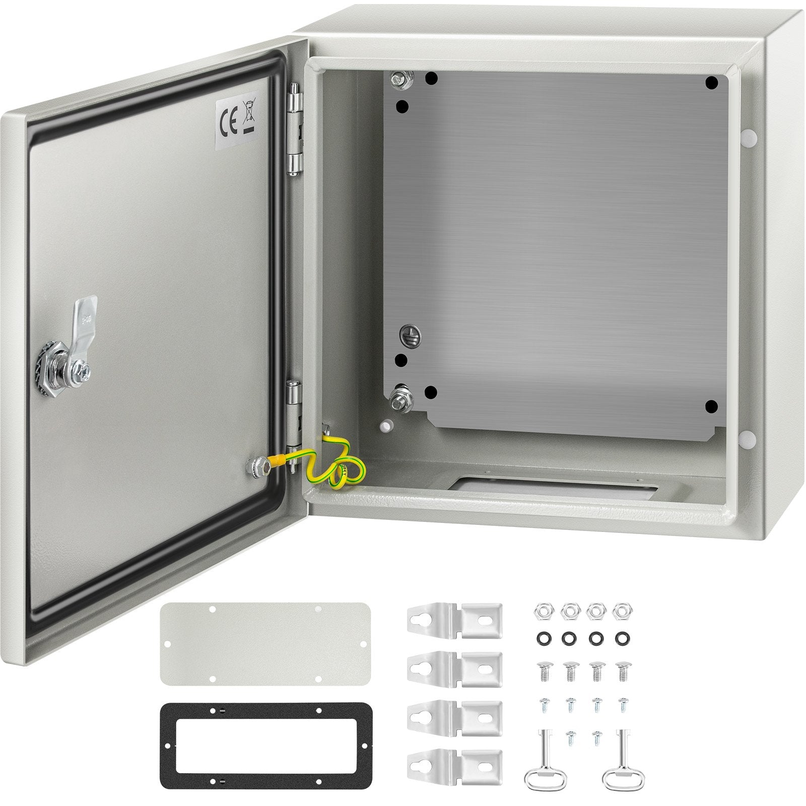 NEMA Steel Enclosure, 12 x 12 x 6''steel electrical box
electrical enclosur NEMA 4X Steel Electrical Box, IP66 Waterproof & Dustproof, Outdoor/Indoor Electrical Junction Box, with Mounting Plat