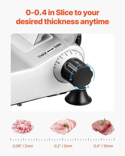 Meat Slicer 180W 250 mm Electric Deli Food Slicer for Meat Bread Cheese - Image 3