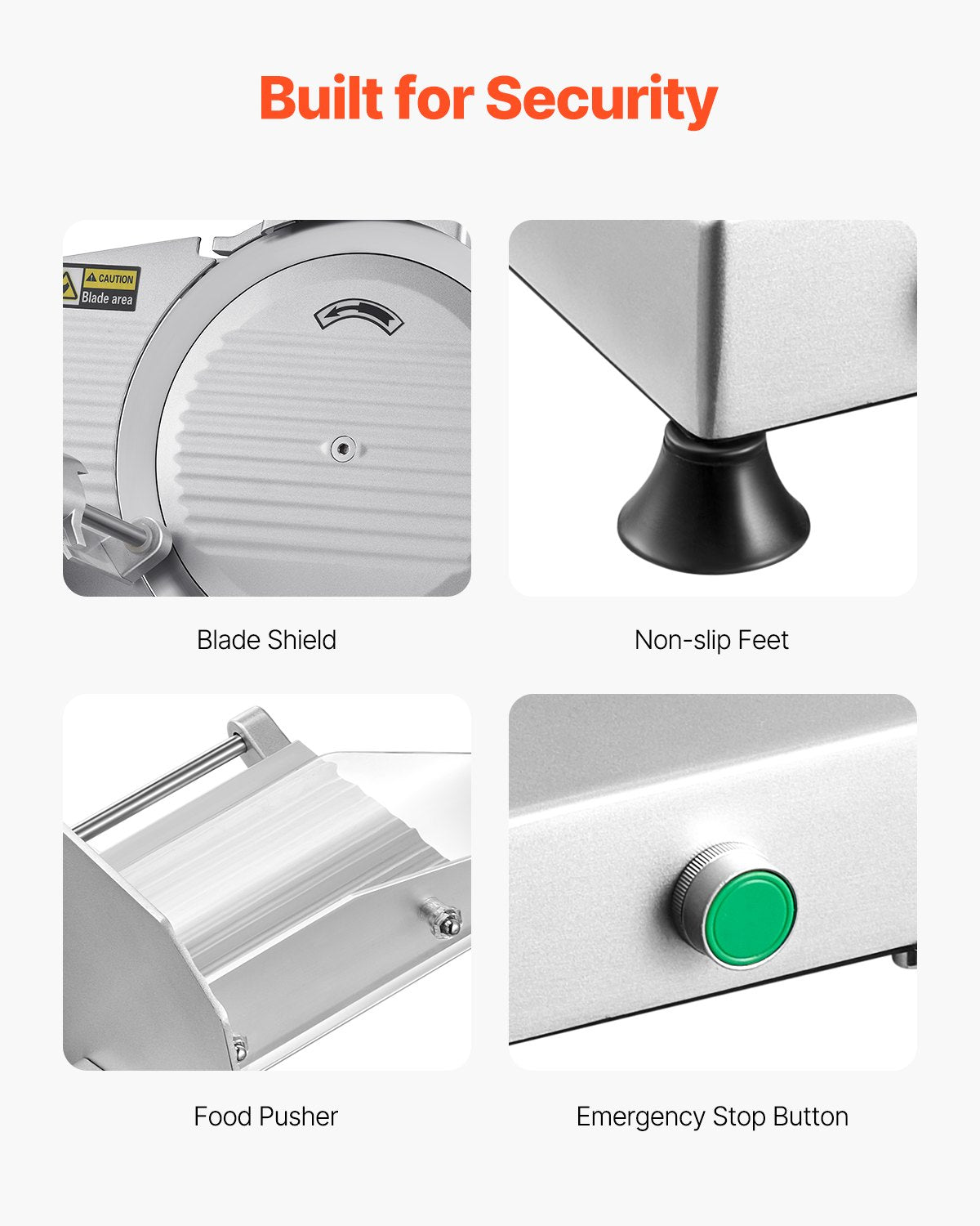Meat Slicer 180W 250 mm Electric Deli Food Slicer for Meat Bread Cheese - Image 6
