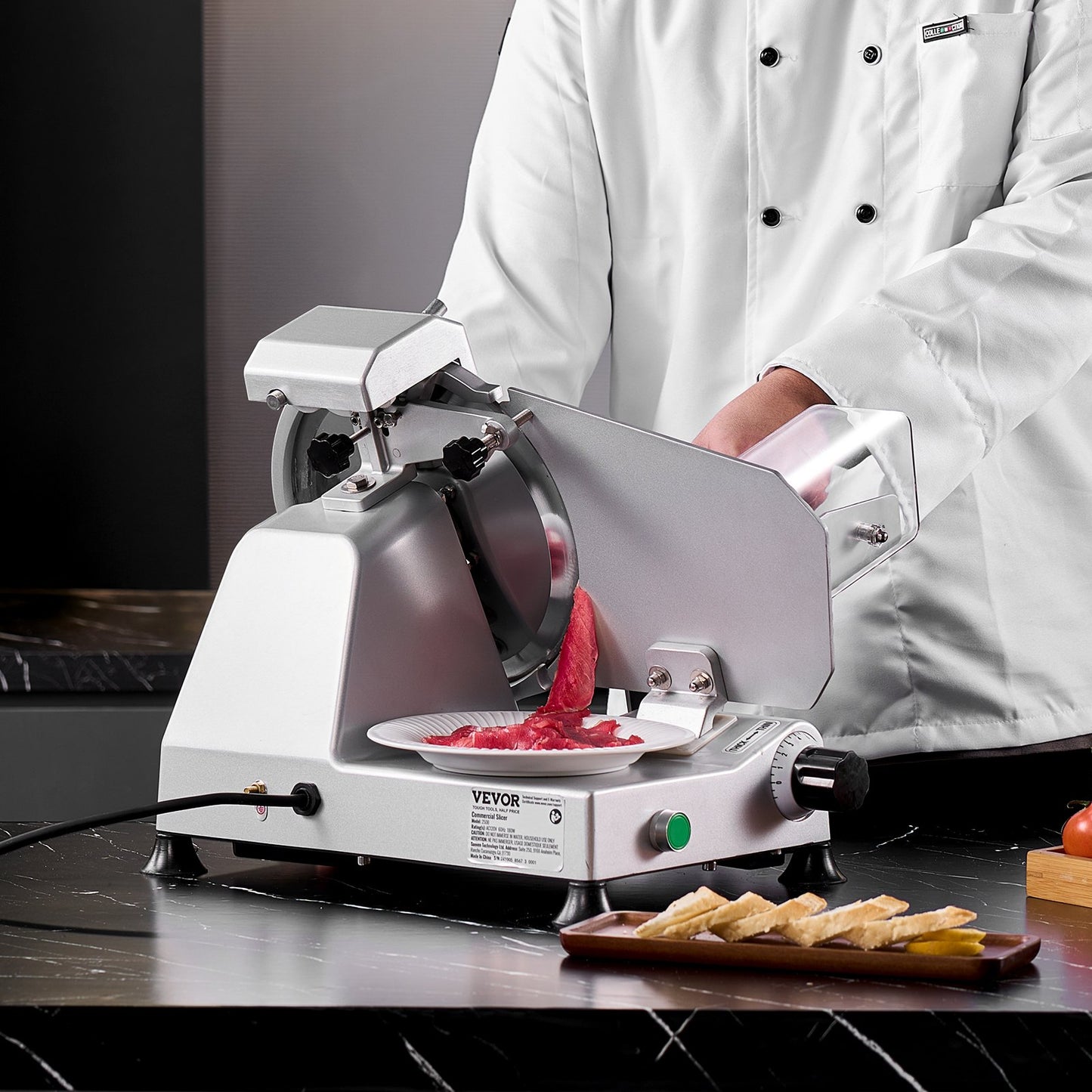 Meat Slicer 180W 250 mm Electric Deli Food Slicer for Meat Bread Cheese - Image 8