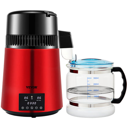 4L Water Distiller Distilled Water Maker 1 L/H w/ Timing Dual Temp Red - Image 9