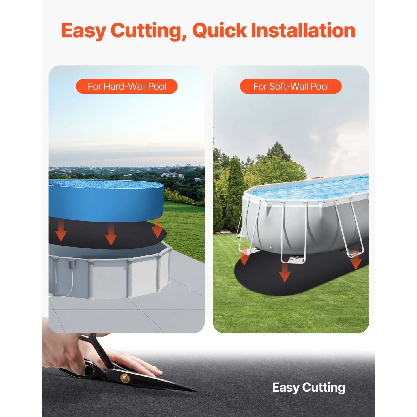Oval Pool Liner Pad, 15 x 30 ft Pool Liner Pad for Above Ground Swimming Pools, Extra-Thick Pool Mat, Prevents Punctures, Recycled Geotextile Material Underlayment Pad, Extend Liner Life - Image 4