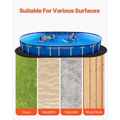 Oval Pool Liner Pad, 15 x 30 ft Pool Liner Pad for Above Ground Swimming Pools, Extra-Thick Pool Mat, Prevents Punctures, Recycled Geotextile Material Underlayment Pad, Extend Liner Life - Image 6