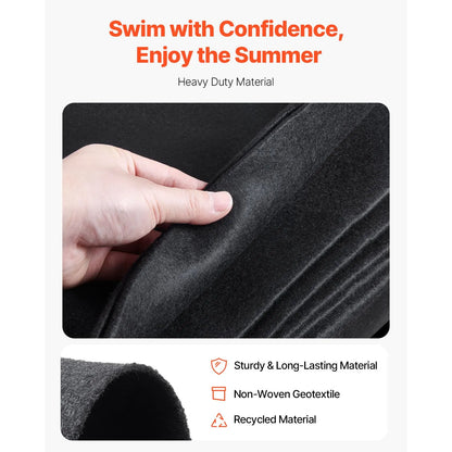 21ft Round Pool Liner Pad, Pool Liner Pad for Above Ground Swimming Pools, Extra-Thick Pool Mat, Prevents Punctures, Recycled Geotextile Material Underlayment Pad, Extend Liner Life - Image 3