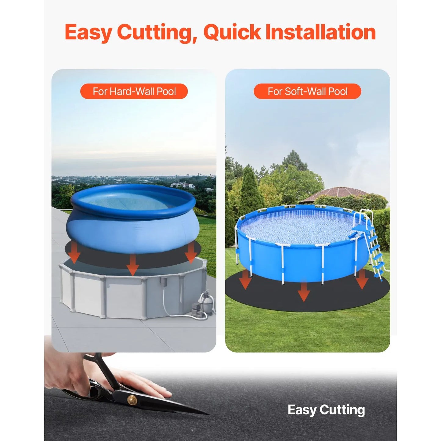 21ft Round Pool Liner Pad, Pool Liner Pad for Above Ground Swimming Pools, Extra-Thick Pool Mat, Prevents Punctures, Recycled Geotextile Material Underlayment Pad, Extend Liner Life - Image 4