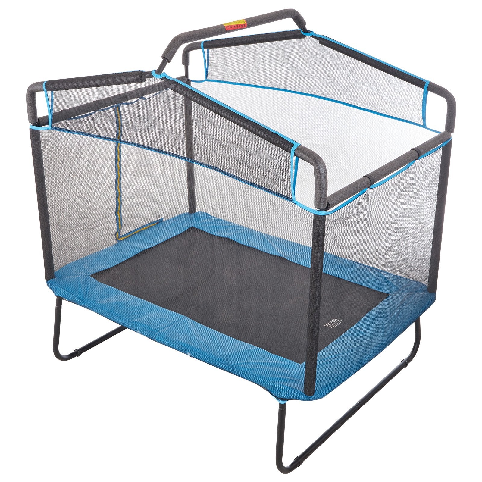 6FT Trampoline for Kids, 72" Indoor/Outdoor Toddlers Trampoline, Mini Baby Trampoline with Safety Enclosure Net, Gymnastics Bar, Hammock, Recreational Trampoline Birthday Gift for 3+ Years Kids - Image 9