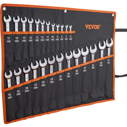 Combination Wrench Set 25-Piece Metric 6 mm to 32 mm with Roll-up Pouch - Image 8