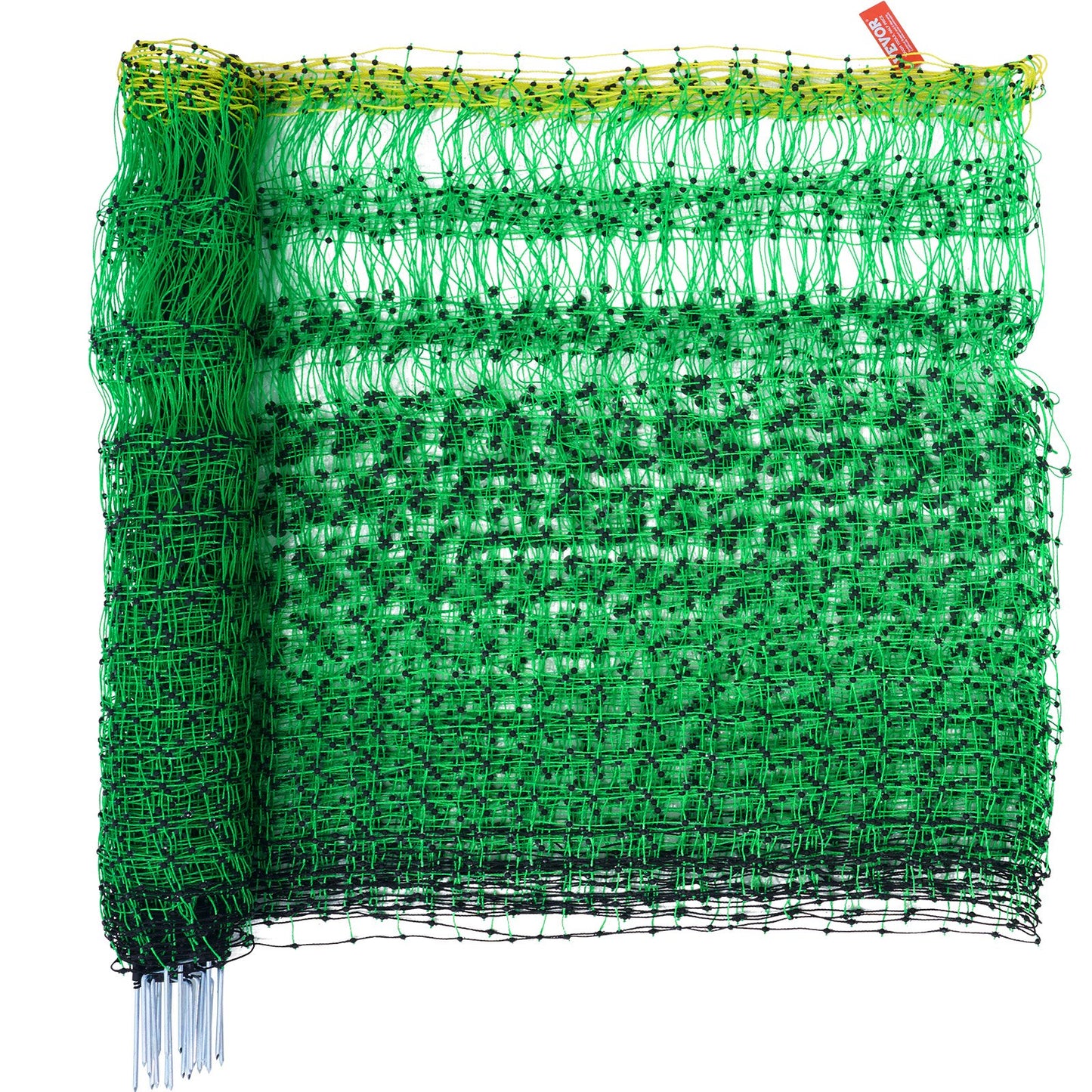 Electric Fence Netting, 1.06 x 49.98 m, PE Net Fencing with Posts & Double-Spiked Stakes, Utility Portable Mesh for Goats, Sheep, Lambs, Deer, Hogs, Dogs, Used in Backyards, Farms, and Ranches