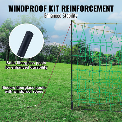Electric Fence Netting, 1.06 x 49.98 m, PE Net Fencing with Posts & Double-Spiked Stakes, Utility Portable Mesh for Goats, Sheep, Lambs, Deer, Hogs, Dogs, Used in Backyards, Farms, and Ranches - Image 3