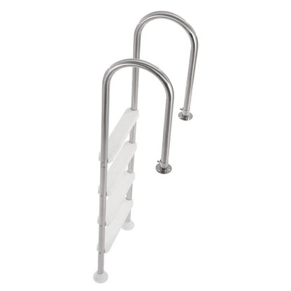 4-Step Stainless Steel Pool Ladder of 2 Handrail for 1371.6 mm Decked Pool - Image 9