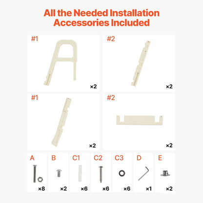 5-Step Inclined Robust Pool Ladder of 2 Handrails for 1219.2-1371.6mm Pool - Image 6